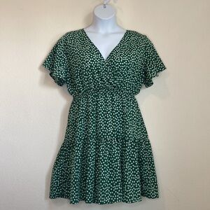 Green Floral Dress 1XL